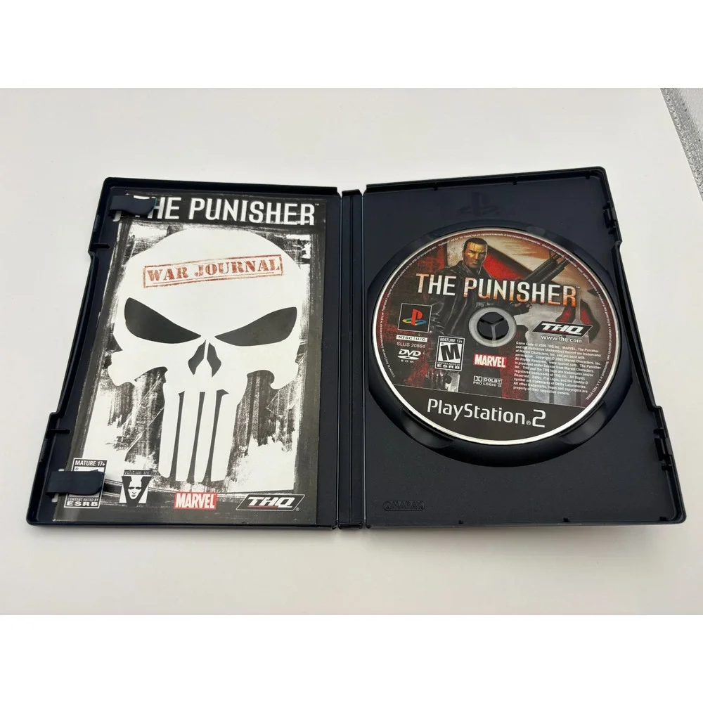 The Punisher (PlayStation 2,2005) CIB, Art, Case, Manual & Game Tested/Working